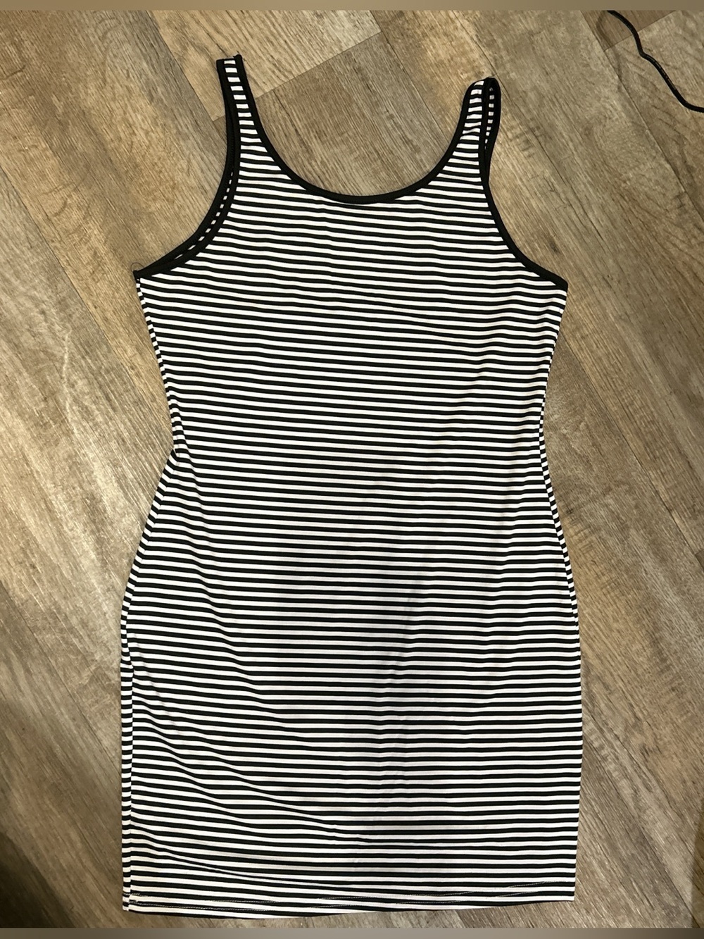 Black & White Striped Tank Dress
